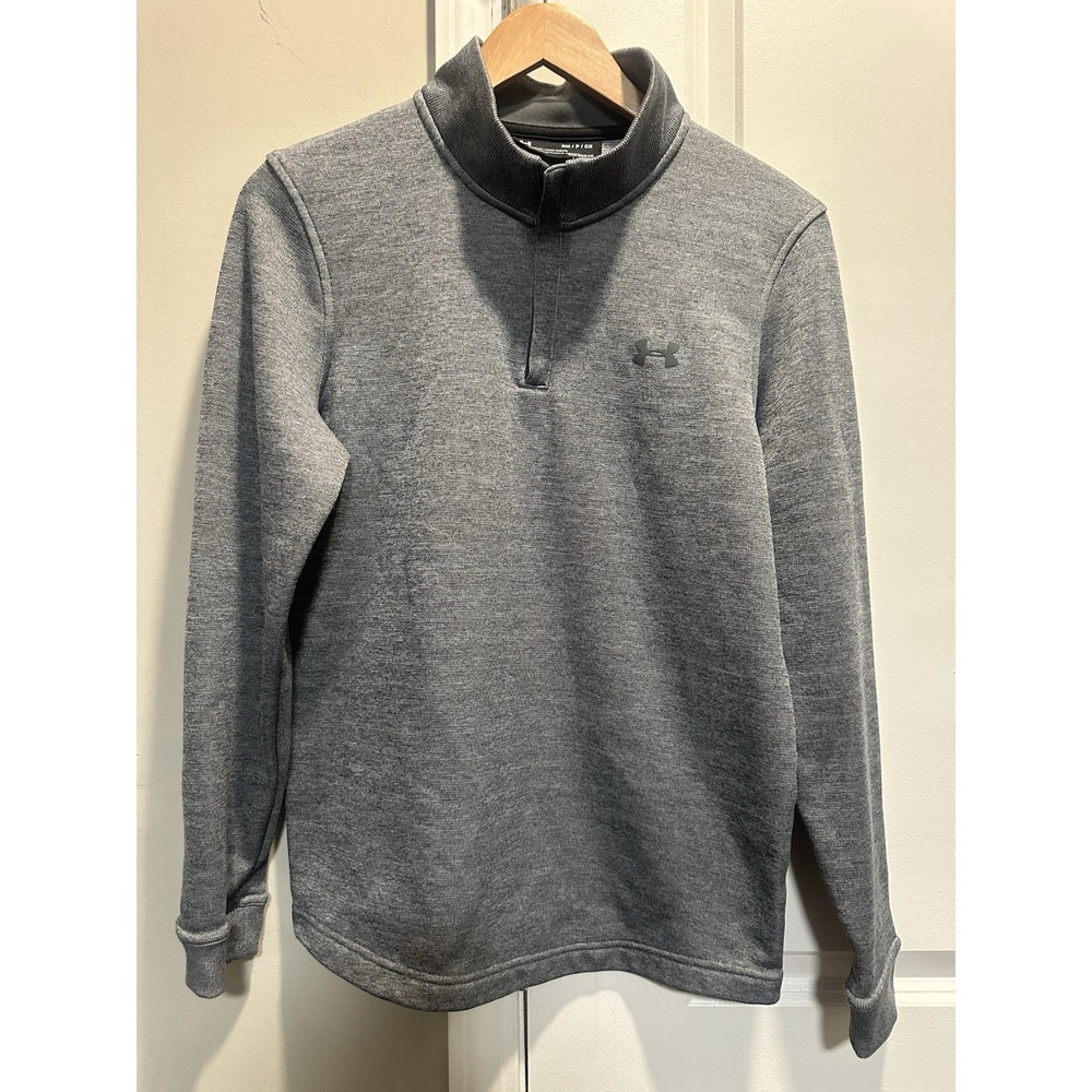Under Armour Men's Gray Sweater Quarter Zip Small